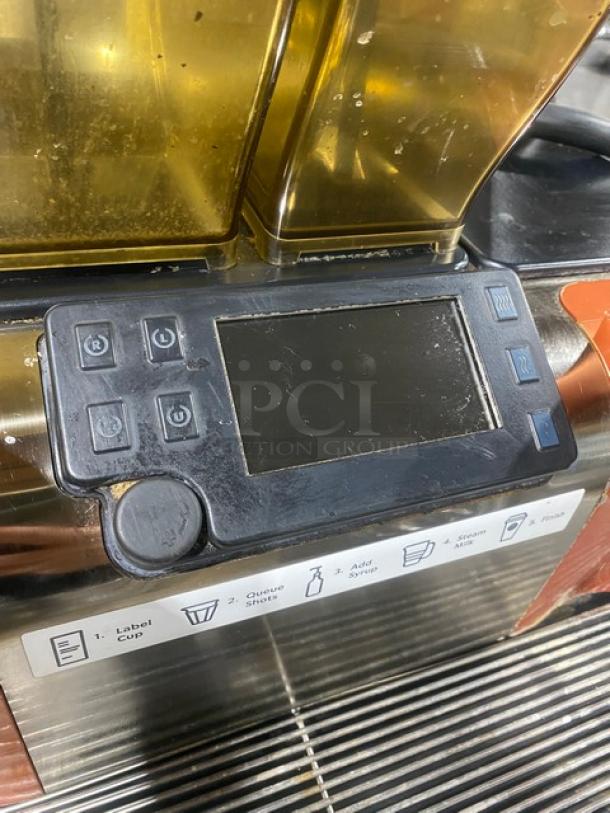 Thermoplan Starbucks Style Mastrena II Series Commercial Stainless Steel Countertop Automatic Coffee/Espresso Machine! With 3 Bean Hoppers! Model: M2-CS SN: 41000483! 208V! - Image 7 of 10