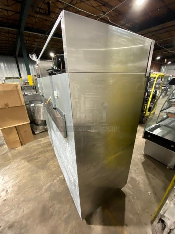 Hoshizaki Commercial Stainless Steel Solid 3 Door Reach In Refrigerator! With Poly Coated Wire Racks! Model: CR3S-FSCL SN: F70019J! 115V 1 Phase! On Casters! - Image 3 of 11