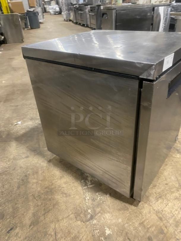 Hoshizaki Commercial Stainless Steel Solid Single Door Undercounter Refrigerator! Energy Star Certified! With Wire Racks! Model: CRMR27-LPC SN: F50550K! 115V 1 Phase! - Image 2 of 7