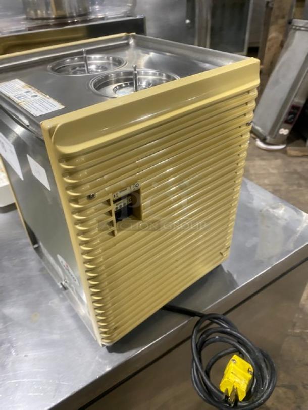 Crathco By Grindmaster Commercial Stainless Steel Refrigerated Countertop Mini-Twin Double Cold Beverage Dispenser! Model: E27/E29-4 SN: T143378! 115V 1 Phase! - Image 3 of 7