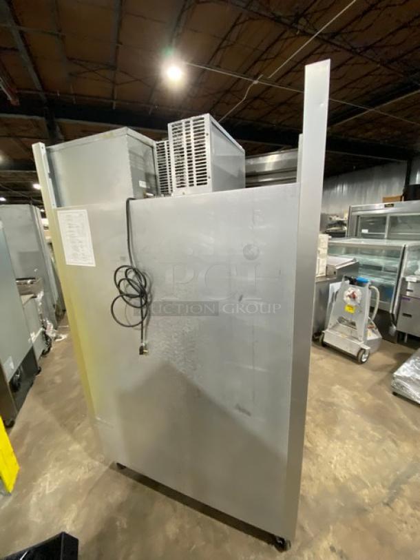 Traulsen Commercial Stainless Steel Solid 2 Door Reach In Refrigerator! Energy Star Certified! With Poly Coated Wire Racks! Model: G20010 SN: M98276J08! 115V 1 Phase! On Casters! - Image 4 of 10
