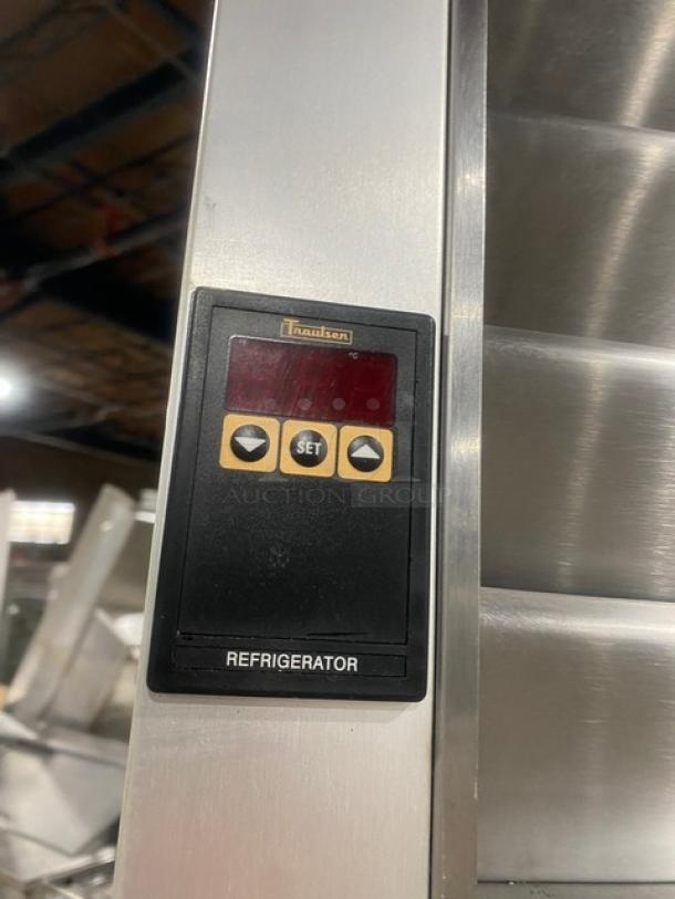 Traulsen Commercial Stainless Steel Solid 2 Door Reach In Refrigerator! Energy Star Certified! With Poly Coated Wire Racks! Model: G20010 SN: M98276J08! 115V 1 Phase! On Casters! - Image 9 of 10