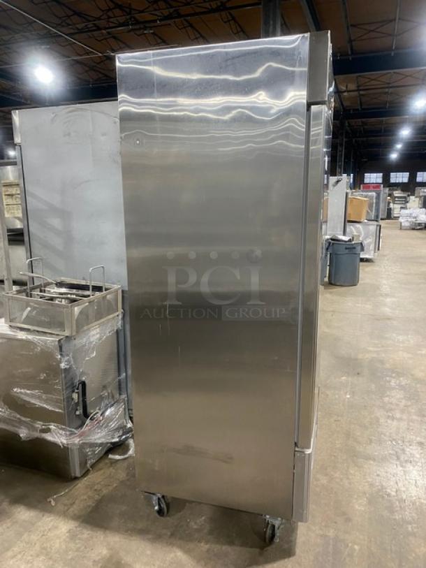 MoTak Commercial Stainless Steel Solid Single Door Reach In Freezer! With Poly Coated Wire Racks! Model: MSD-1DF-BAL-X SN: 6015171221101316! 115V 1 Phase! On Casters! - Image 3 of 9
