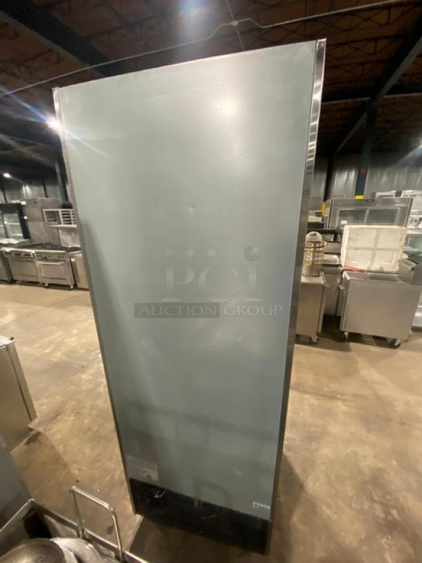 MoTak Commercial Stainless Steel Solid Single Door Reach In Freezer! With Poly Coated Wire Racks! Model: MSD-1DF-BAL-X SN: 6015171221101316! 115V 1 Phase! On Casters! - Image 4 of 9