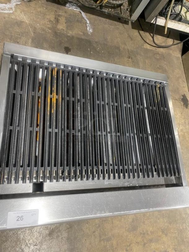 Radiance By Turbo Air Commercial Stainless Steel Natural Gas Powered 36" Countertop Char Broiler! With Cast Iron Grates! With Individual Controls! Model: TARB-36! On Legs! - Image 5 of 7