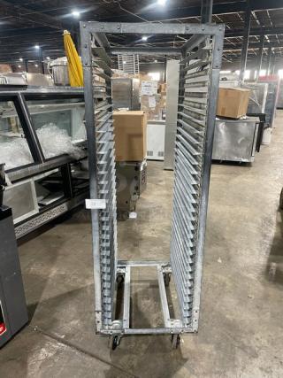 Commercial Heavy Duty Pan Holding Transport Rack! On Casters!