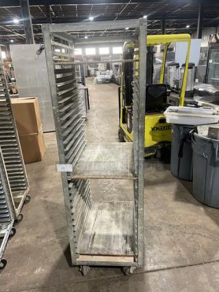Commercial Heavy Duty Pan Holding Transport Rack! On Casters!