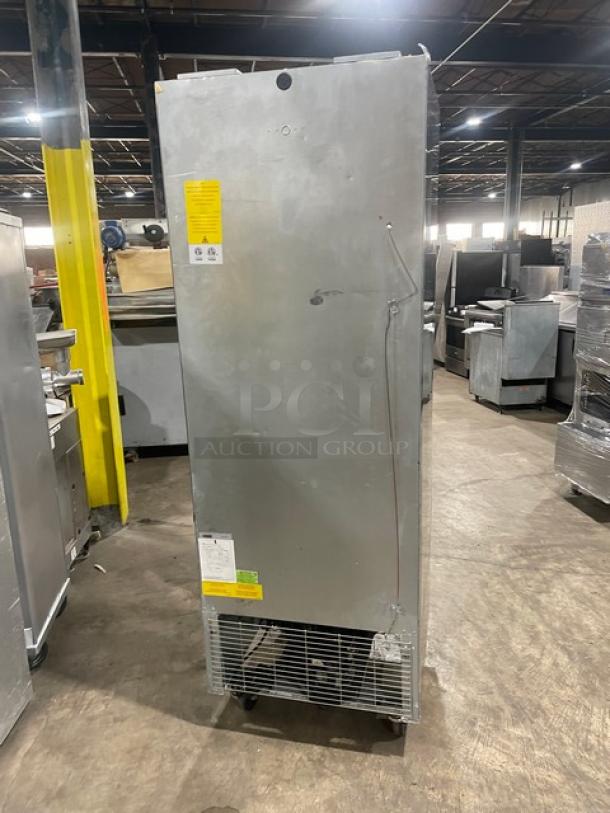Asber Commercial Stainless Steel Solid Single Door Reach In Refrigerator! With Poly Coated Wire Racks! Model: ARR 17 F HC SN: 8102117905! 115V 1 Phase! On Casters! - Image 3 of 9