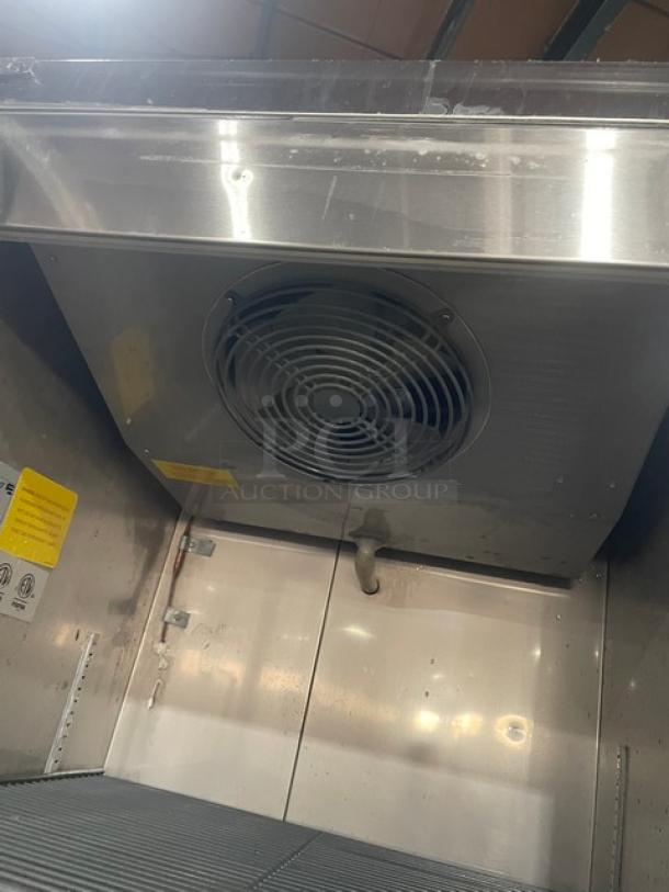 Asber Commercial Stainless Steel Solid Single Door Reach In Refrigerator! With Poly Coated Wire Racks! Model: ARR 17 F HC SN: 8102117905! 115V 1 Phase! On Casters! - Image 6 of 9