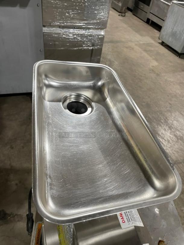 Fleetwood Commercial Stainless Steel Electric Powered Countertop Meat Grinder! With Grinder Head Attachment! Model: M-12-S SN: D.01.10092! 115V 1 Phase! On Non-Slip Grip Feet! - Image 6 of 9