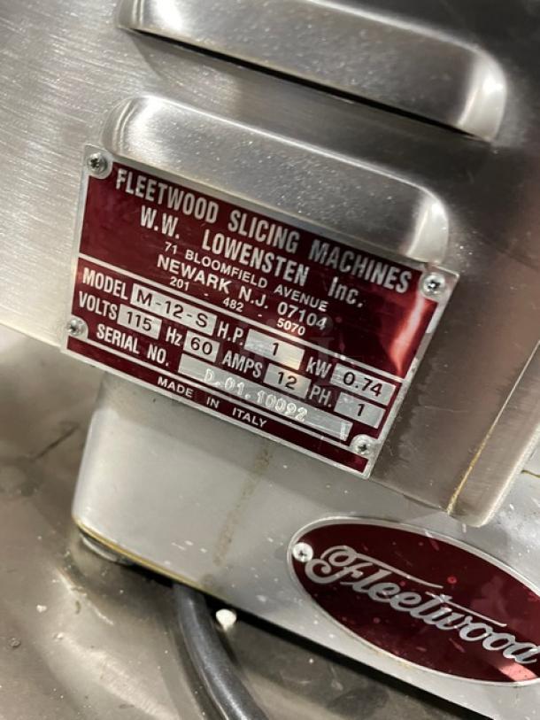 Fleetwood Commercial Stainless Steel Electric Powered Countertop Meat Grinder! With Grinder Head Attachment! Model: M-12-S SN: D.01.10092! 115V 1 Phase! On Non-Slip Grip Feet! - Image 7 of 9