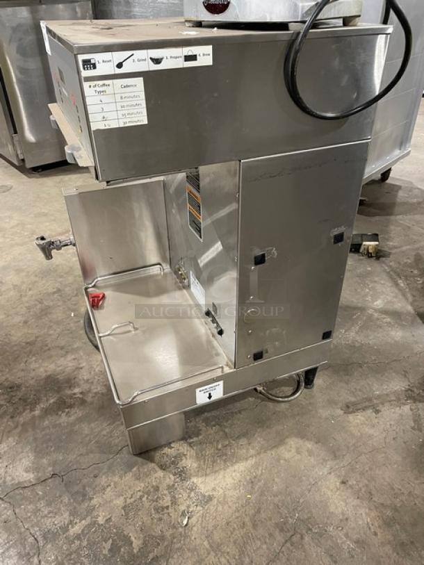 Bunn Starbucks Style Commercial Stainless Steel Countertop Dual Soft Heat Coffee Brewer! With Hot Water Dispenser! Model: DUAL SH DBC SN: DUAL085099! 120/208V 1 Phase! On Legs! - Image 2 of 7