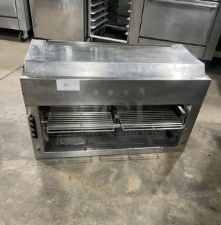 Southbend Commercial Stainless Steel Natural Gas Powered Overhead Salamander Broiler/Cheese Melter! With Wired Racks!