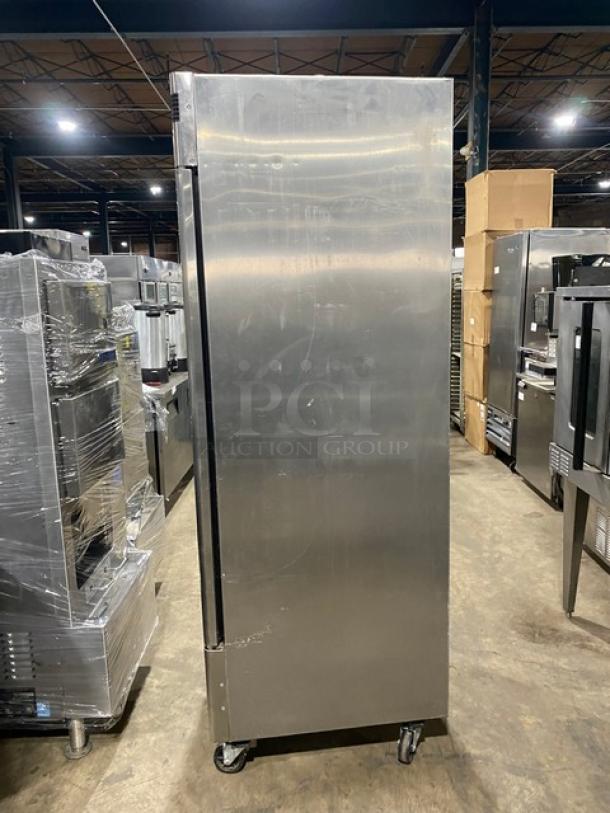 Turbo-Air Commercial Stainless Steel Solid Single Door Reach In Deluxe Freezer! Energy Star Certified! With Poly Coated Wire Racks! Model: TSF-23SD SN: DF23211003! 115V 1 Phase! On Casters! - Image 4 of 10