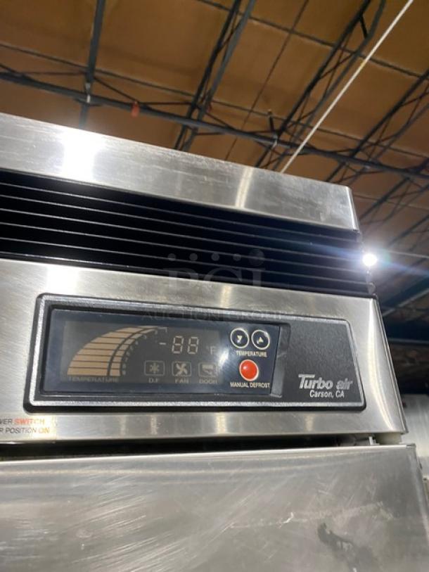 Turbo-Air Commercial Stainless Steel Solid Single Door Reach In Deluxe Freezer! Energy Star Certified! With Poly Coated Wire Racks! Model: TSF-23SD SN: DF23211003! 115V 1 Phase! On Casters! - Image 8 of 10
