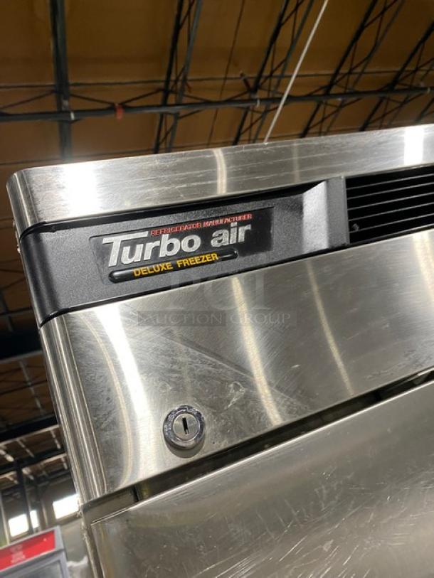 Turbo-Air Commercial Stainless Steel Solid Single Door Reach In Deluxe Freezer! Energy Star Certified! With Poly Coated Wire Racks! Model: TSF-23SD SN: DF23211003! 115V 1 Phase! On Casters! - Image 9 of 10