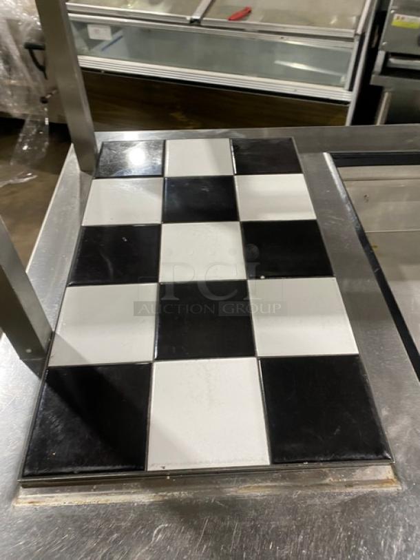 Delfield Commercial Stainless Steel Custom Buffet Style Hot/Cold Counter! With Lift Open Sneeze Guard! With Foldable Tray Slide & Prep Station! Model: Custom SN: 92011801M! 120/208-230V 1 Phase! On Casters! - Image 6 of 11