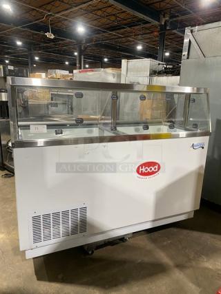 Avantco Commercial Ice Cream/Frozen Yogurt Dipping Cabinet! With Lift-Up Style Sneeze Guard! With Tub Holders! Model: 178CPW68HC SN: 6775373422037415! 110V 1 Phase!
