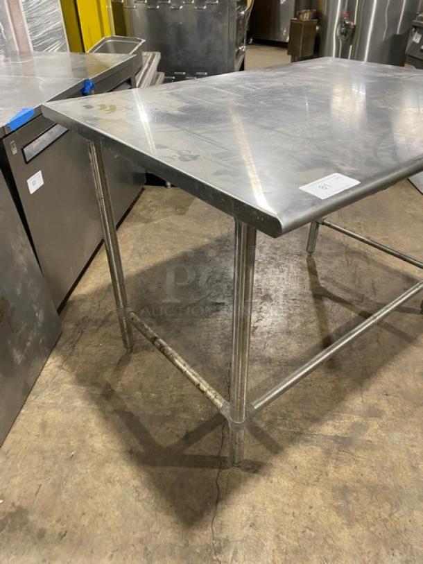 Eagle Group Commercial Stainless Steel 48"x36" Open Base Worktable! Model: T3648STEB SN: 1810231092! On Bullet Feet Legs! - Image 2 of 6