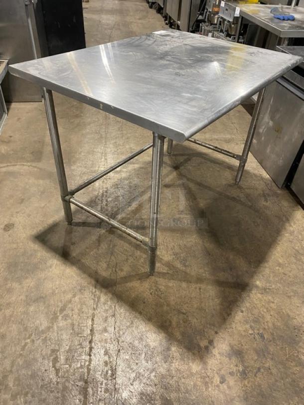 Eagle Group Commercial Stainless Steel 48"x36" Open Base Worktable! Model: T3648STEB SN: 1810231092! On Bullet Feet Legs! - Image 3 of 6
