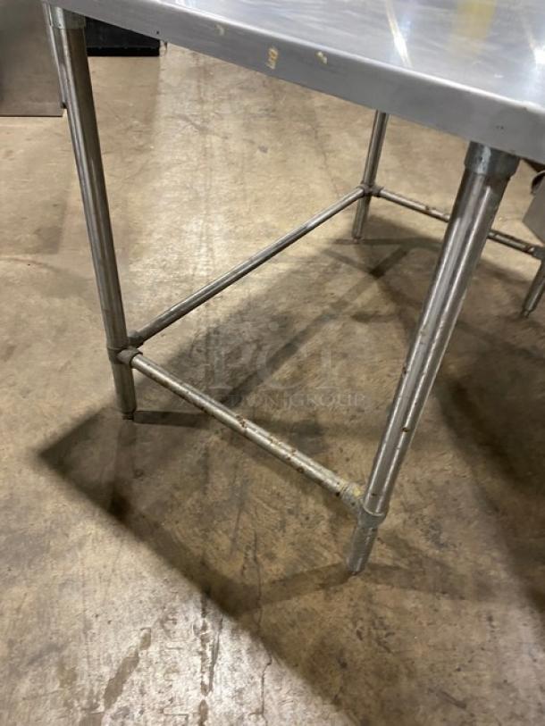 Eagle Group Commercial Stainless Steel 48"x36" Open Base Worktable! Model: T3648STEB SN: 1810231092! On Bullet Feet Legs! - Image 5 of 6