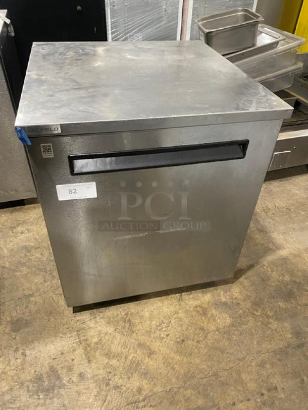 Delfield Commercial Stainless Steel Single Door Undercounter Worktop Refrigerator! Model: 406P-STAR2 SN: 1812152002113! 115V 1 Phase! On Casters! - Image 1 of 7