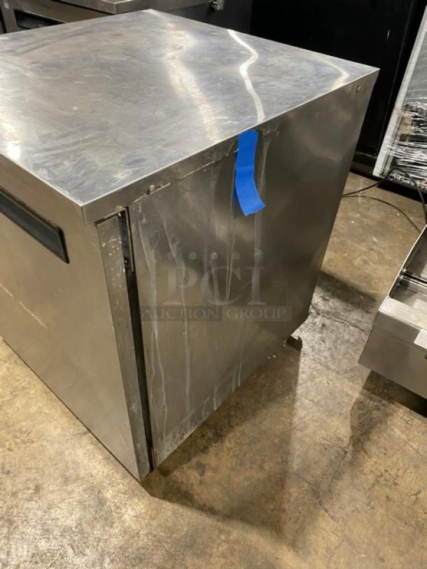 Delfield Commercial Stainless Steel Single Door Undercounter Worktop Refrigerator! Model: 406P-STAR2 SN: 1812152002113! 115V 1 Phase! On Casters! - Image 3 of 7