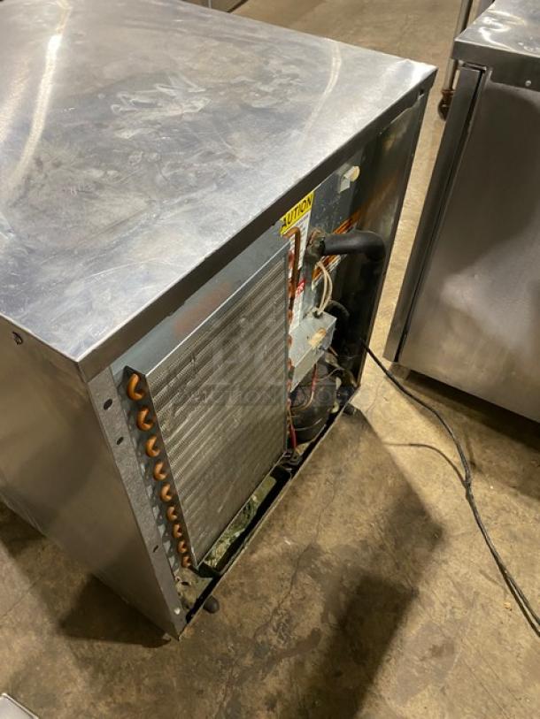Delfield Commercial Stainless Steel Single Door Undercounter Worktop Refrigerator! Model: 406P-STAR2 SN: 1812152002113! 115V 1 Phase! On Casters! - Image 4 of 7