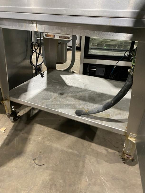 Cleveland Range Boston Market Style Commercial Stainless Steel Natural Gas Powered Open Display Rotisserie Convection Oven! With Single Undershelf Base! Model: BMR32 SN: WC34346-96D-71! 115V 1 Phase! On Casters! - Image 7 of 8