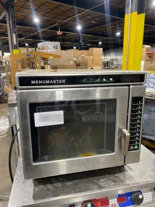 MenuMaster Commercial Stainless Steel Countertop Microwave Oven! With Programable Touch Pad! Model: MRC30S2 SN: 1812140122! 208/240V!