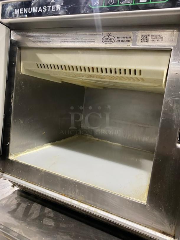 MenuMaster Commercial Stainless Steel Countertop Microwave Oven! With Programable Touch Pad! Model: MRC30S2 SN: 1812140122! 208/240V! - Image 6 of 8