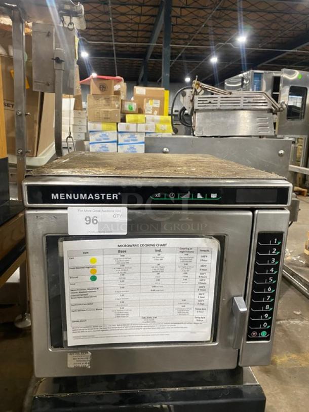 MenuMaster Commercial Stainless Steel Countertop Microwave Oven! With Programable Touch Pad! Model: MRC30S2 SN: 1201109733! 208/240V! - Image 1 of 8