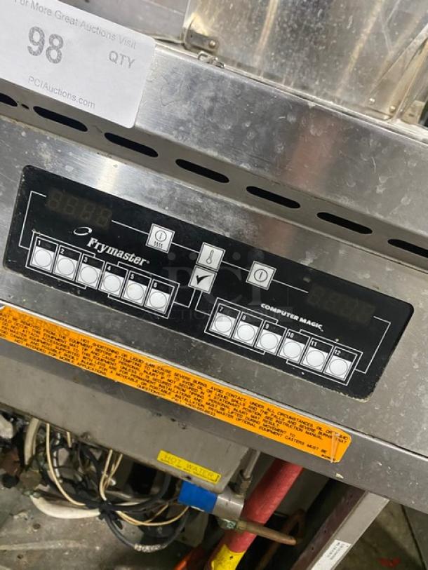 FryMaster Commercial Stainless Steel Natural Gas Powered Pasta Cooker/Rethermalizer! With Back Splash! Model: FBCR18CSE SN: 1412HR0006! 110-120V 1 Phase! On Casters! - Image 8 of 10