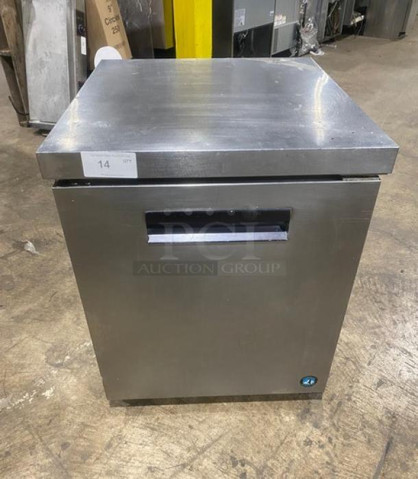 Hoshizaki Commercial Stainless Steel Solid Single Door Undercounter Refrigerator! Energy Star Certified! With Wire Racks! Model: CRMR27-LPC SN: F50550K! 115V 1 Phase! - Image 1 of 7