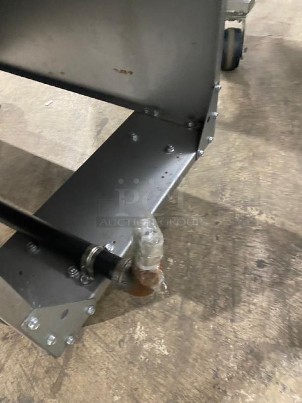 Cooler Depot USA Commercial Stainless Steel Liquid Propane Powered Deep Fat Fryer! With Back Splash & Basket Hanger! With 2 Frying Baskets! Model: CCF3-LPG SN: 2024000VIV230428230500019! On Casters! - Image 8 of 8