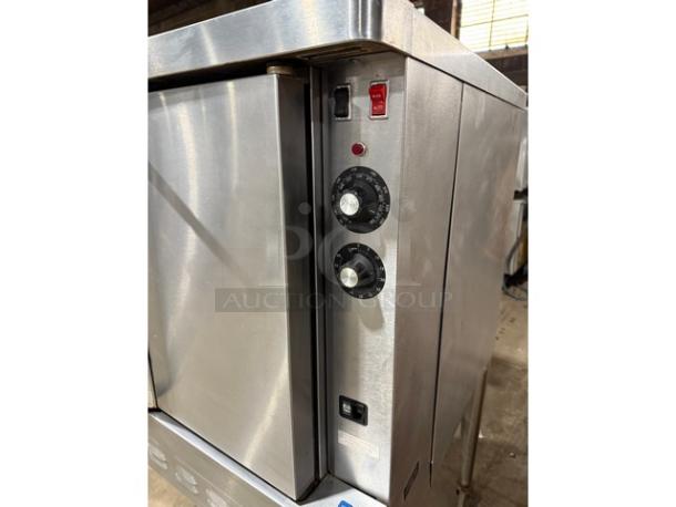 Blodgett Commercial Stainless Steel Natural Gas Powered Single Stack Convection Oven! With Wired Oven Racks! On Legs With Casters! - Image 6 of 7