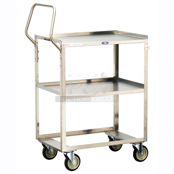 BRAND NEW IN BOX! Lakeside 6610 Ergo-One System Utility Cart, 2 Shelf: 18″ x 27″, 300-Lb. Capacity - Image 1 of 3