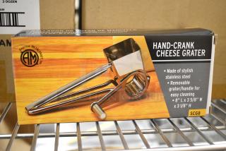 Box of 6 BRAND NEW! American Metalcraft SCG8 Hand Crank Cheese Grater