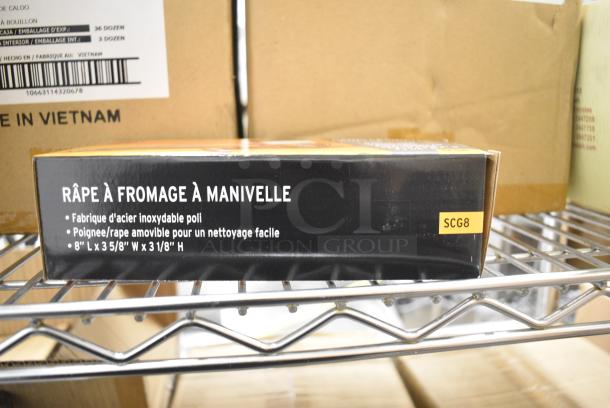 Box of 6 BRAND NEW! American Metalcraft SCG8 Hand Crank Cheese Grater - Image 4 of 5
