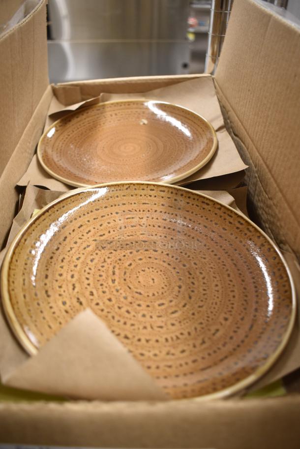 Box of 24 BRAND NEW! RAK Porcelain TWNNPR18SH Twirl Shell Flat Coupe Plate Case - Image 1 of 6