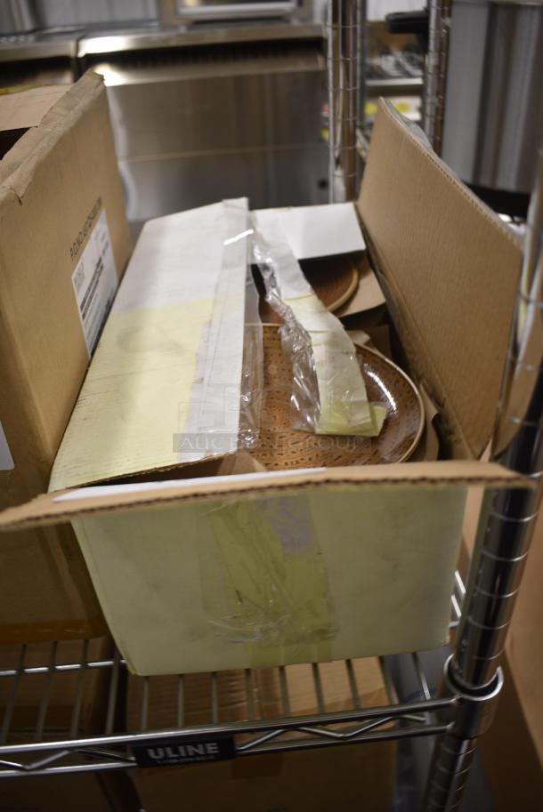 Box of 24 BRAND NEW! RAK Porcelain TWNNPR18SH Twirl Shell Flat Coupe Plate Case - Image 2 of 6