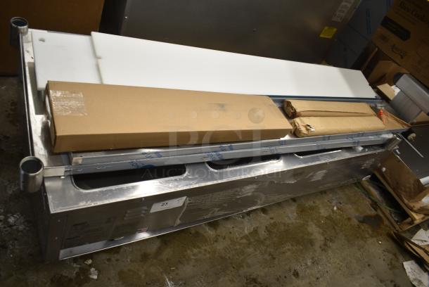 BRAND NEW SCRATCH AND DENT! 2024 Eagle SHT4-240 Stainless Steel Commercial Electric Powered 4 Bay Steam Table. 240 Volts, 1 Phase. - Image 1 of 8