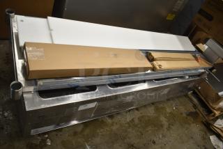 BRAND NEW SCRATCH AND DENT! 2024 Eagle SHT4-240 Stainless Steel Commercial Electric Powered 4 Bay Steam Table. 240 Volts, 1 Phase.