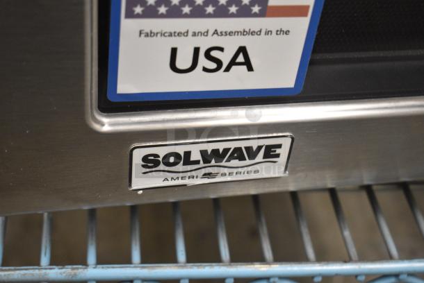 BRAND NEW SCRATCH AND DENT! 2024 Amana SWAHD12 Space Saver Heavy-Duty Stainless Steel Commercial Microwave with Push Button Controls. 120 Volts, 1 Phase. - Image 2 of 6