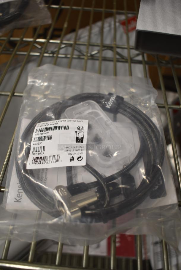 10 BRAND NEW SCRATCH AND DENT! Universal 3-in-1 Keyed Laptop Lock Standard Key. 10 Times Your Bid! - Image 1 of 3