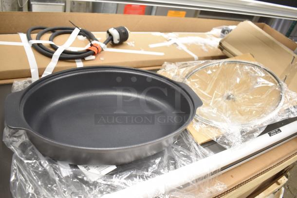 3 BRAND NEW SCRATCH AND DENT! Spring 8270-8/38 8 qt Oval Roasting Pan w/ Cover. 3 Times Your Bid! - Image 1 of 6