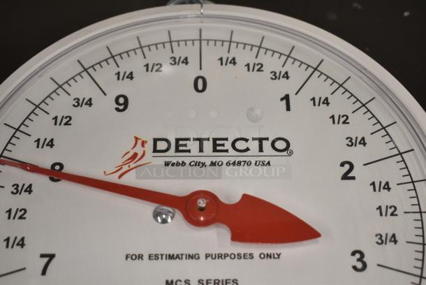 BRAND NEW SCRATCH AND DENT! Cardinal Detecto 20 lb. Hanging Scoop Scale with Double Dial and Stand Kit - Image 4 of 5
