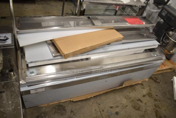 BRAND NEW SCRATCH AND DENT! 2024 ServIt 423EST4WSFBH Stainless Steel Four Pan Sealed Well Electric Steam Table with Fully Enclosed Base. 240 Volts. - Image 2 of 7