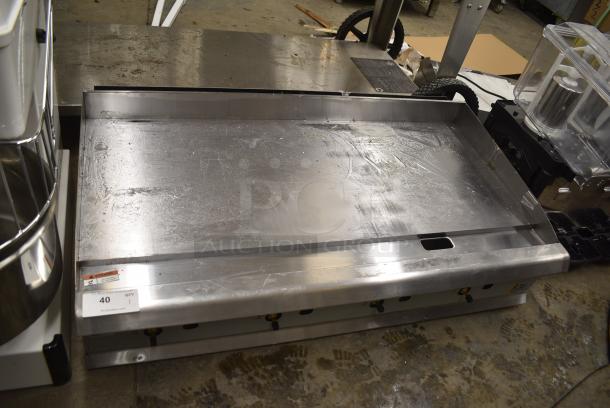 BRAND NEW SCRATCH AND DENT! 2024 Cooking Performance Group GM-CPG-48-NL 351GMCPG48NL Stainless Steel 48" Natural Gas Countertop Griddle with Manual Controls. 120,000 BTU - Image 6 of 7
