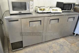 True TBB-4-S Stainless Steel Commercial Undercounter 3 Door Cooler. 115 Volts, 1 Phase. Tested and Working!